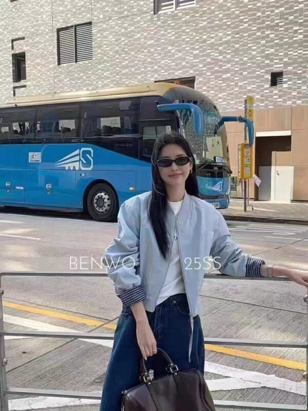 AM家 帥美風 長袖袖口反摺外套：圖片 2