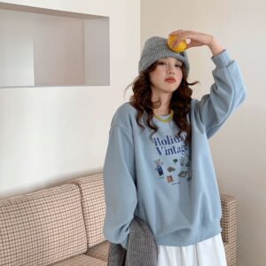 AM家 韓系大學T Holiday Vintage