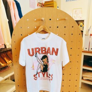URBAN STYLES x AM家 美式大學潮T 可愛白T