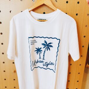 URBAN STYLES x AM家 美式大學潮T Palm Tree 棕梠樹白T